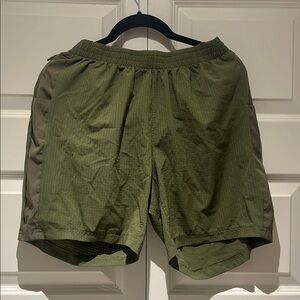adidas Men's Green Athletic Shorts